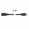 Kabel USB PcCom Czarny 3 m