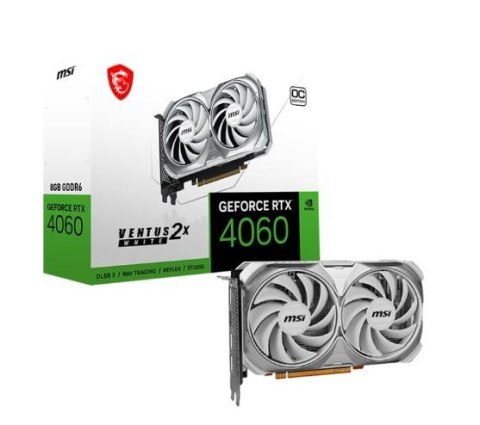 Karta graficzna GeForce RTX 4060 VENTUS 2X WHITE OC 8GB GDDR6 128bit