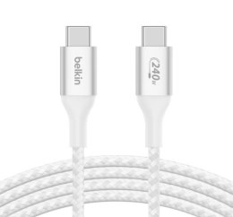 Kabel BoostCharge USB-C/USB-C 240W 1m biały