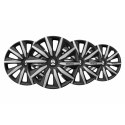 Kołpaki Sparco Milano Czarny/Srebrzysty 15" 4 Sztuk