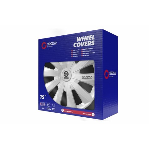Kołpaki Sparco Milano Srebro 15" 4 Sztuk