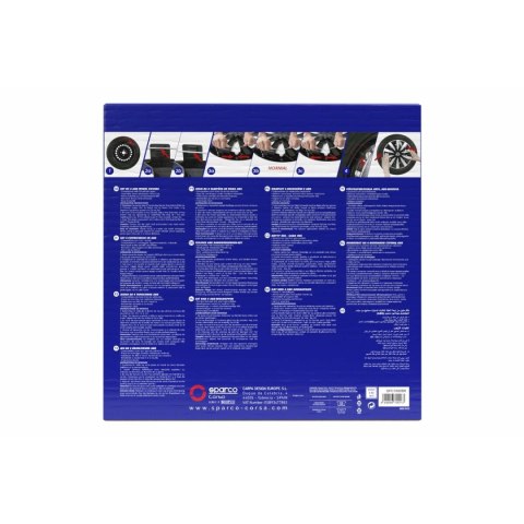 Kołpaki Sparco Varese Czarny 15" 4 Sztuk