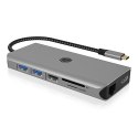 Stacja dokująca IB-DK4061-CPD 12w1,2xHDMI, PD 100W