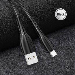 USAMS Kabel U35 microUSB 2A Fast Charge 1m czarny/black SJ365USB01 (US-SJ365)