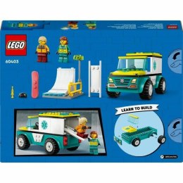 Playset Lego 60403 Emergency Ambulance and Snowboard Boy