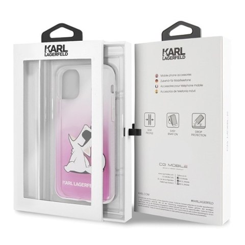 Karl Lagerfeld KLHCN58CFNRCPI iPhone 11Pro hardcase różowy/pink Choupette Fun