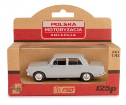 Pojazd PRL Fiat 125p popielaty