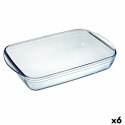 Półmisek Kuchenny Pyrex Classic 4,6 L 40,3 x 26,3 x 7,3 cm Przezroczysty Szkło (6 Sztuk)