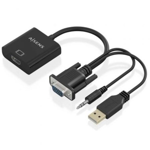 Kabel USB Aisens A115-0872 Czarny 20 cm