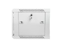 Szafa instalacyjna wisząca 19 cali 6U 600X450mm szara (drzwi szklane)