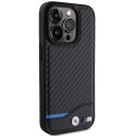 BMW BMHMP15X22NBCK iPhone 15 Pro Max 6.7" czarny/black hardcase Leather Carbon MagSafe