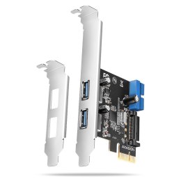 PCEU-232RS Kontroler PCIe 2+2x port USB 3.2 GEN 1, UASP, SP & LP 15-pin SATA zasilacz