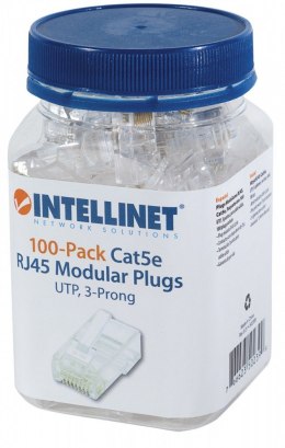 Wtyk RJ45 UTP na drut 8p8c kat.5e słoik 100szt.