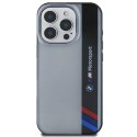 BMW BMHCP16X23HTFEG iPhone 16 Pro Max 6.9" szary/grey hardcase Motorsport IML Vertical Stripe