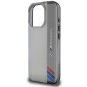 BMW BMHCP16X23HTFEG iPhone 16 Pro Max 6.9" szary/grey hardcase Motorsport IML Vertical Stripe