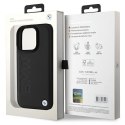 BMW BMHCP16XSLLBK iPhone 16 Pro Max 6.9"czarny/black hardcase Leather Hot Stamp