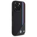 BMW BMHMP16L23PUTRK iPhone 16 Pro 6.3" czarny/black hardcase M Meshed Tricolor Stripes MagSafe