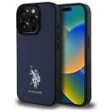 US Polo USHCP15XPGEV iPhone 15 Pro Max 6,7" granatowy/navy Leather Embroidered DH Color