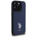 US Polo USHCP15XPGEV iPhone 15 Pro Max 6,7" granatowy/navy Leather Embroidered DH Color