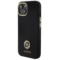 Guess GUHCP15SM4DGPK iPhone 15 / 14 / 136.1" czarny/black hardcase Silicone Logo Strass 4G