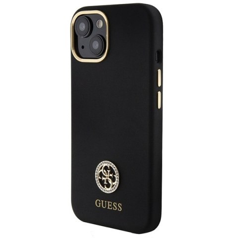 Guess GUHCP15SM4DGPK iPhone 15 / 14 / 136.1" czarny/black hardcase Silicone Logo Strass 4G