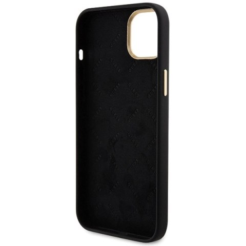Guess GUHCP15SM4DGPK iPhone 15 / 14 / 136.1" czarny/black hardcase Silicone Logo Strass 4G