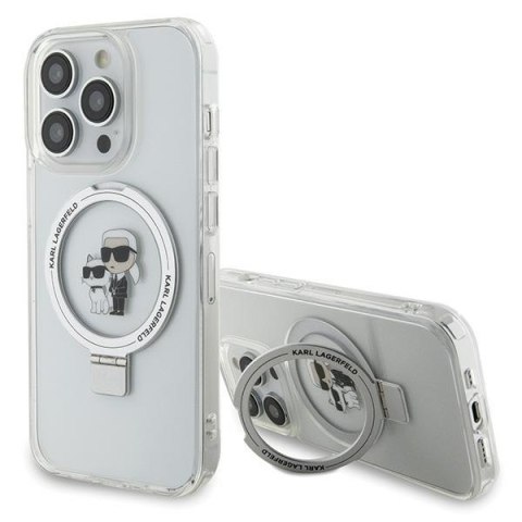 Karl Lagerfeld KLHMP15XHMRSKCH iPhone 15Pro Max 6.7" biały/white hardcase Ring Stand Karl&Choupettte MagSafe