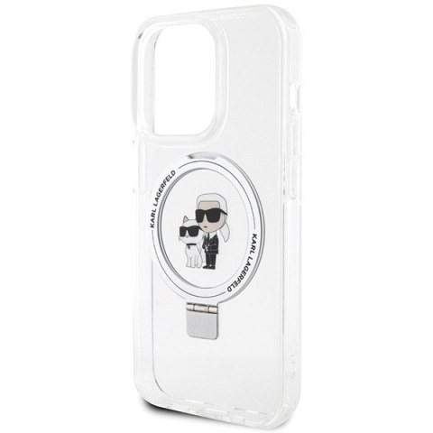 Karl Lagerfeld KLHMP15XHMRSKCH iPhone 15Pro Max 6.7" biały/white hardcase Ring Stand Karl&Choupettte MagSafe