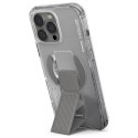 Skinarma etui Axon iPhone 16 Pro 6.3" Magnetic Charging + Grip Stand titanium