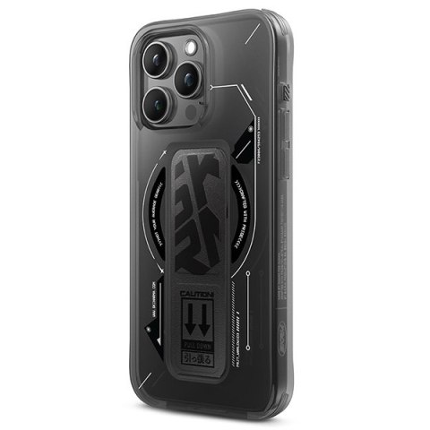 Skinarma etui Helio iPhone 16 Pro 6.3" Magnetic Charging + Grip Stand czarny/black
