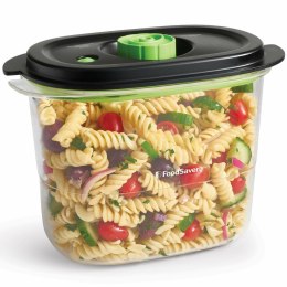 Hermetyczne pudełko na lunch Foodsaver FFC023X Czarny Przezroczysty Plastikowy Tritan 1,8 L