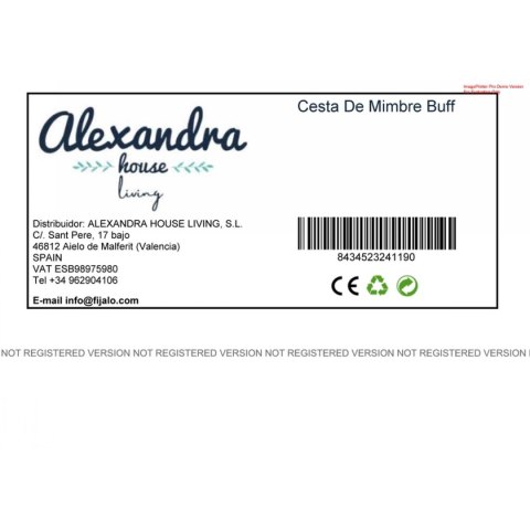 Kosz Piknikowy Alexandra House Living wiklinowy Drewno wierzby 33 x 32 x 43 cm Naturalny