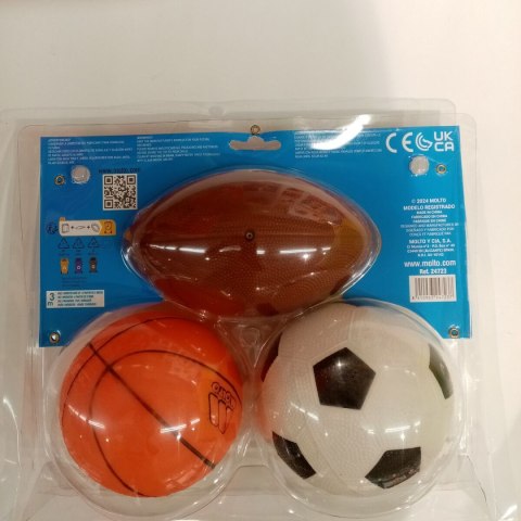 Piłki Moltó 3 Części Koszykówka Rugby Dziecięcy