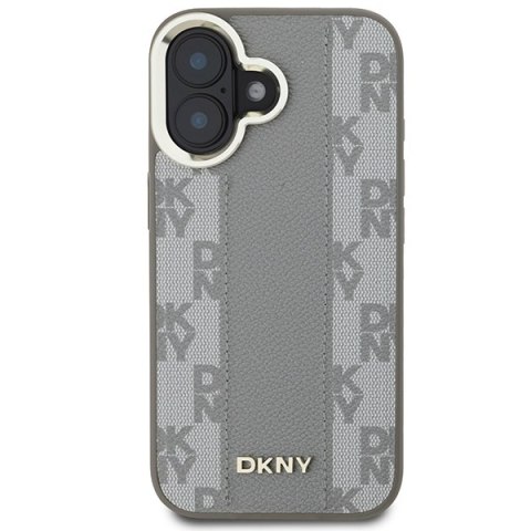 DKNY DKHMP16SPCPVSLE iPhone 166.1" beżowy/beige hardcase Checkered Pattern Magsafe