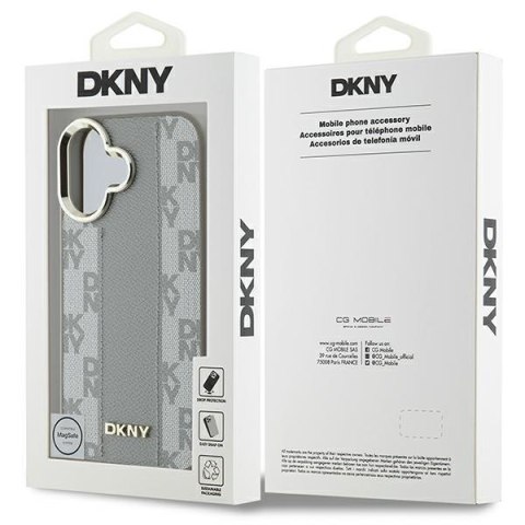DKNY DKHMP16SPCPVSLE iPhone 166.1" beżowy/beige hardcase Checkered Pattern Magsafe