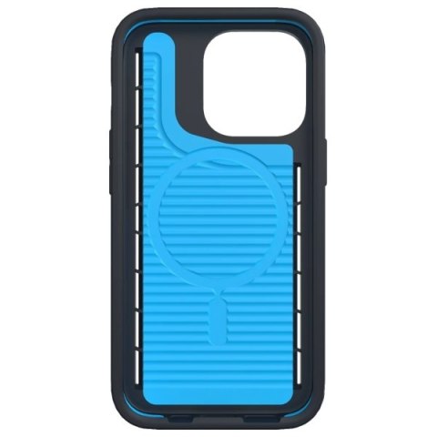 Etui Gear4 Vancouver Snap MagSafe do iPhone 13 Pro czarno-niebieski/black-blue