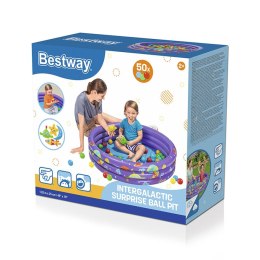 Bestway Basen dmuchany dla dzieci 3 pierścienie z kulkami 102x25 cm +2 Lata Wnętrze i Ogród 52466