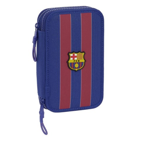 Piórnik Podwójny F.C. Barcelona Czerwony Granatowy 12.5 x 19.5 x 4 cm (28 Części)