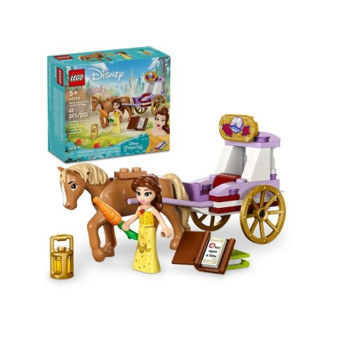 Zestaw do budowania Lego 43233 Belle's Storytime Horse Carriage Biały Wielokolorowy 62 Części