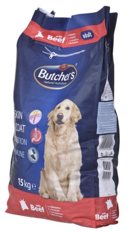 Butcher's Natural&Healthy z wołowiną - sucha karma dla psa - 15 kg