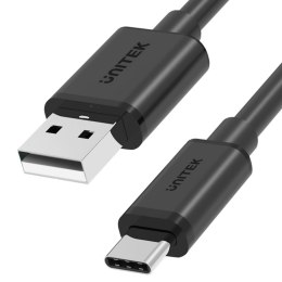 UNITEK USB CABLE USB-A — USB-C 25CM, Y-C480BK