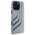 BMW BMHMP16X23SLIG iPhone 16 Pro Max 6.9" szary/grey hardcase Silicone Turning Lines MagSafe