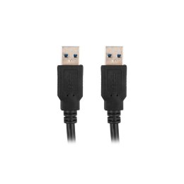 Kabel USB Lanberg CA-USBA-30CU-0018-BK Czarny 1,8 m