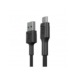 Kabel USB do micro USB Green Cell KABGC23 Czarny 30 cm