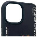 Nimmy etui iPhone 15 6.1" czarny/black Glasses Cool Cat