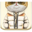 Nimmy etui iPhone 15 Pro 6.1" khaki Cool&Cute 2.0 Cat