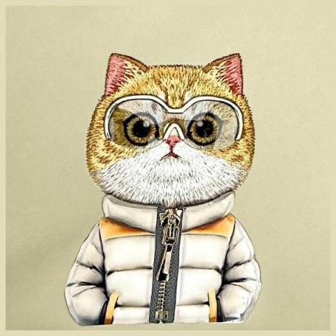 Nimmy Nerka na ramię khaki Crossbody Cool&Cute 2.0 Cat