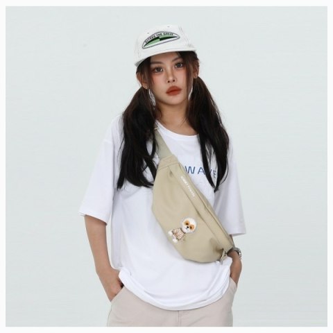 Nimmy Nerka na ramię khaki Crossbody Glasses Cool Dog