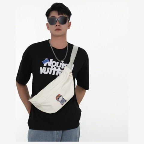 Nimmy Nerka na ramię khaki Crossbody Glasses Cool Dog