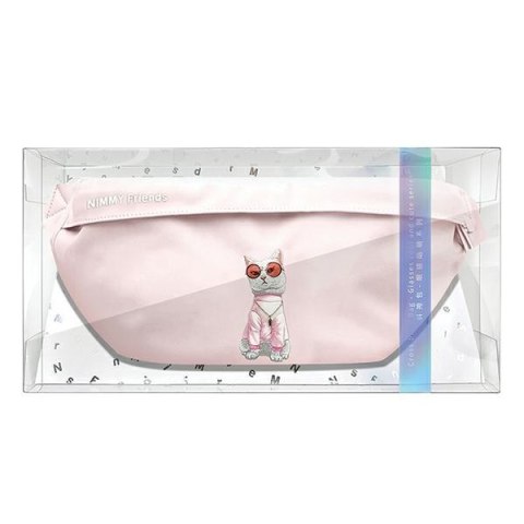Nimmy Nerka na ramię różowy/pink Crossbody Glasses Cool Cat